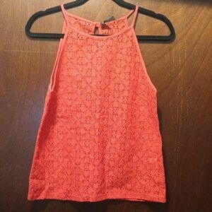 NWT Women's Lace Detail Spaghetti High Neck Size 6